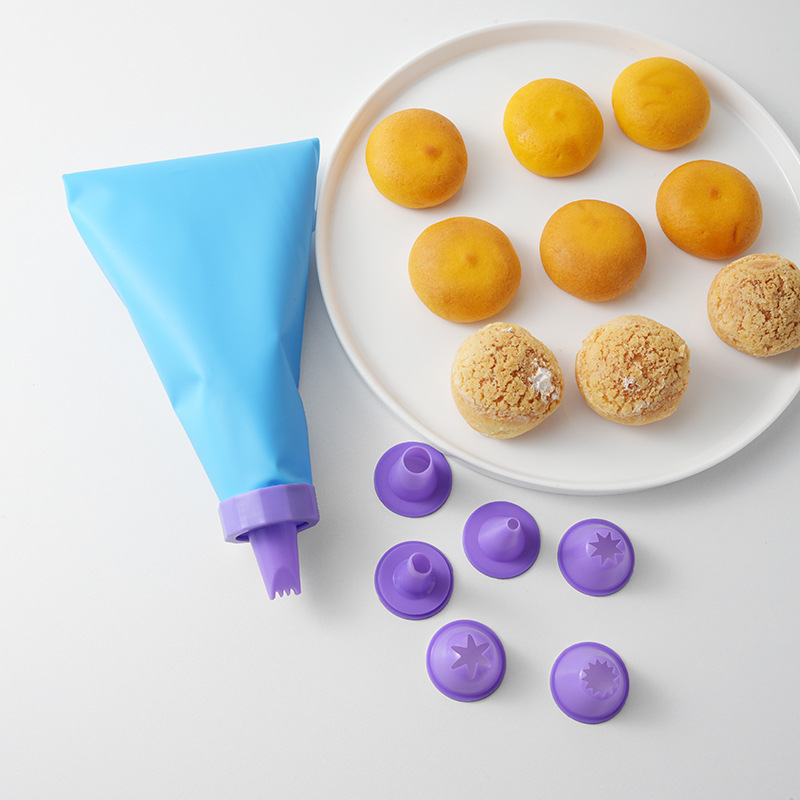 Boquilla de plástico de crema, conjunto de boquilla de flores, cubo de flores, extrusor de flores de crema DIY, boquilla de flores, galletas, pistolas de flores