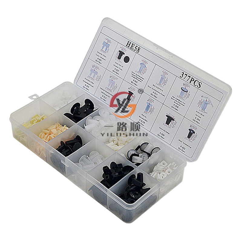 Para Mitsubishi Ford Volkswagen Honda Nissan 377PCs en caja hebilla tornillo autorroscante asiento HE58