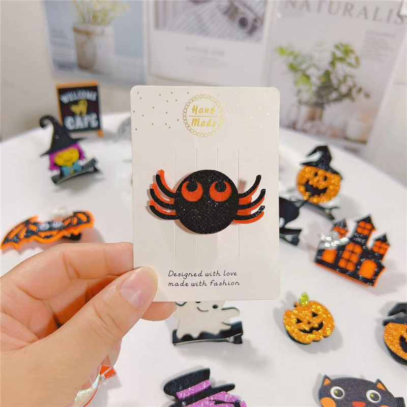 15g Weight Hair Clip Hair Accessories Type 1 Piece Quantity Street Occasion Halloween Festival Skull Pattern Women'S Gender Original Design, Punk Style Halloween Original Design Punk Skull Street Party Accessories Party Supplies 7