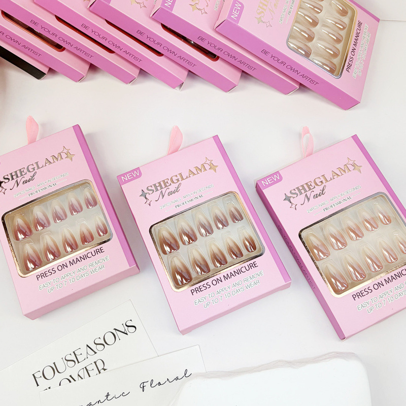 New Wearable Manicure Cartoon Dopamine Beauty Girl Kawaii Nude Pink Nail Stickers Almond Nails Fake Nails Wholesale New Wearable Manicure Cartoon Dopamine Beauty Girl Kawaii Nude Pink Nail Stickers Almond Nails Fake Nails Wholesale