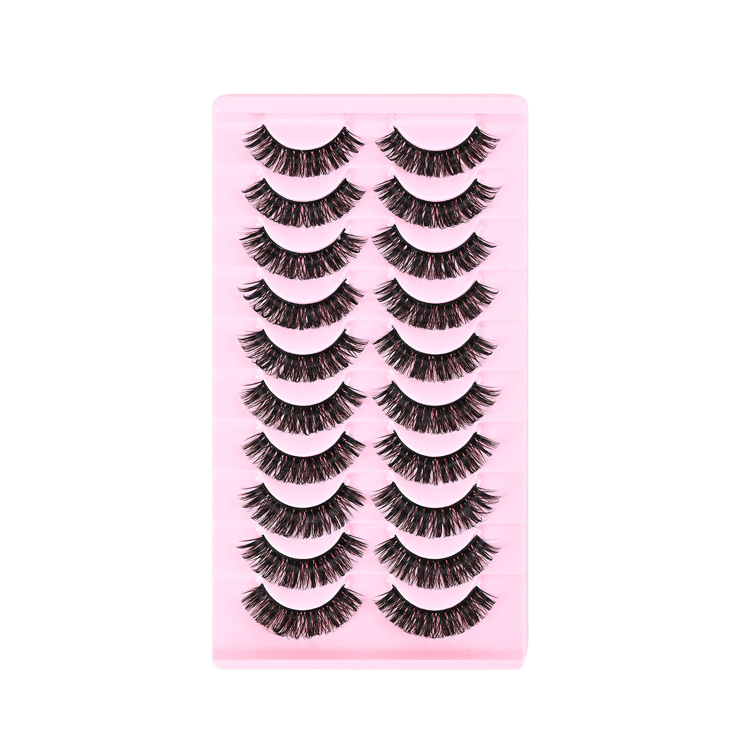 Las pestañas falsas rusas de una pieza de ojos naturales de imitación de pestañas rollo de pestañas densas al por mayor comercio exterior transfronterizo