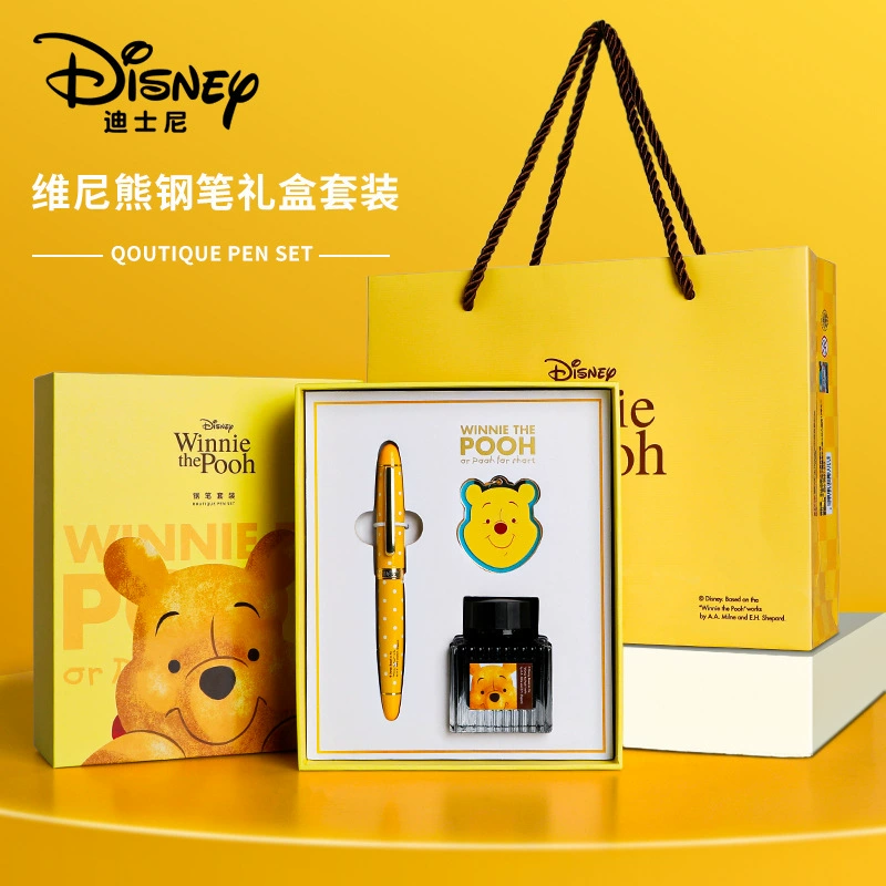 Ручка в подарочной коробке Disney, каллиграфическая для младших школьников, канцелярия, премиальный набор, подарок на день рождения