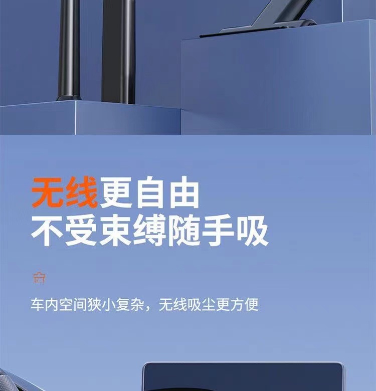 Cross-border new car wireless vacuum cleaner brushless three-speed large suction blowing suction integrated hand-held household dust blower