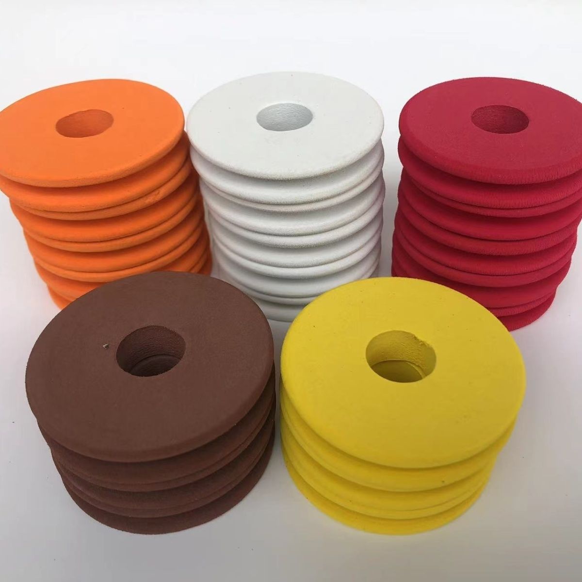 6cm彩色超硬主線軸泡沫軸中軸主線圈魚線圈繞線圈釣魚配件纏線圈