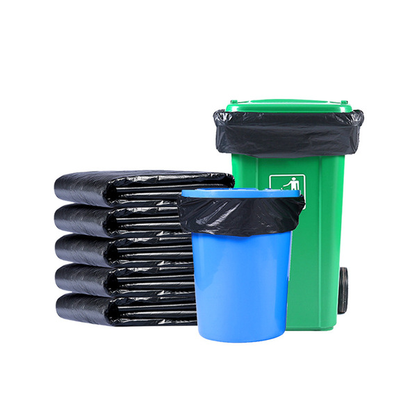 black big disposable garbage bag for commercial use