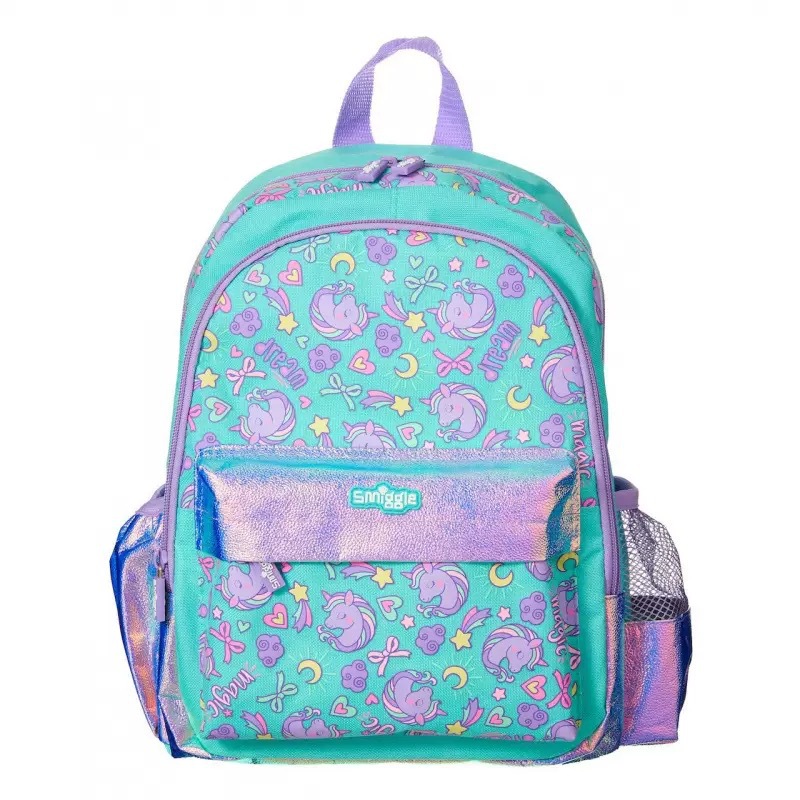Australia Smiggle caricatura mochila de tamaño medio jardín de infantes mochila de hombro 3D con sombrero de caricatura