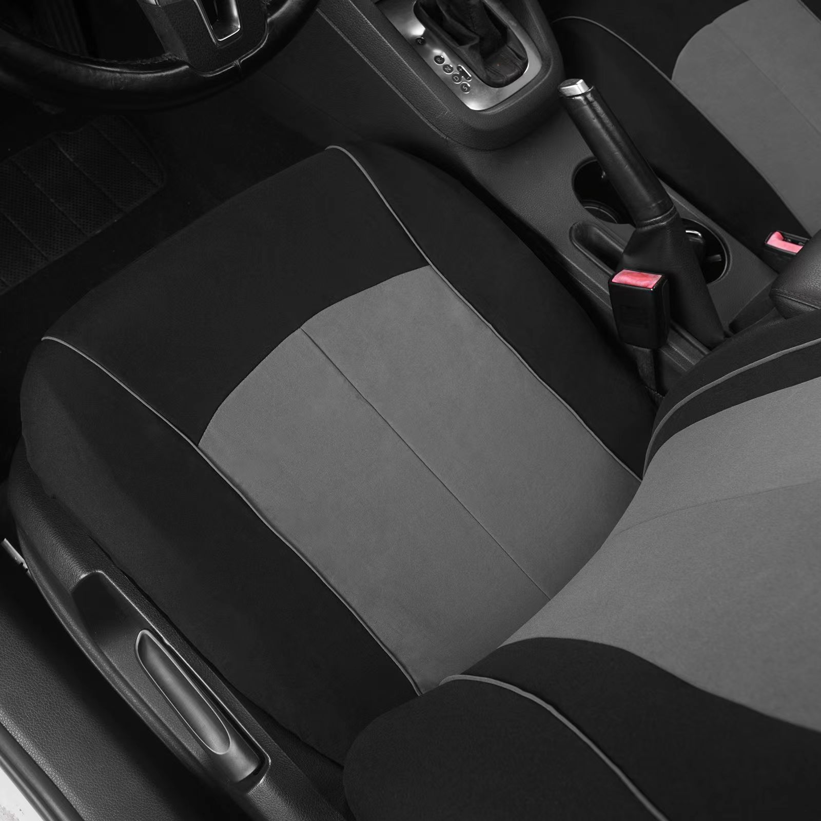 Universal Car Seat Covers, Full Elastic Polyester Fabric, Four-Season Seat Cushion Covers, Cross-Border Foreign Trade 9-Piece Set, Red, Black, Blue, Brown