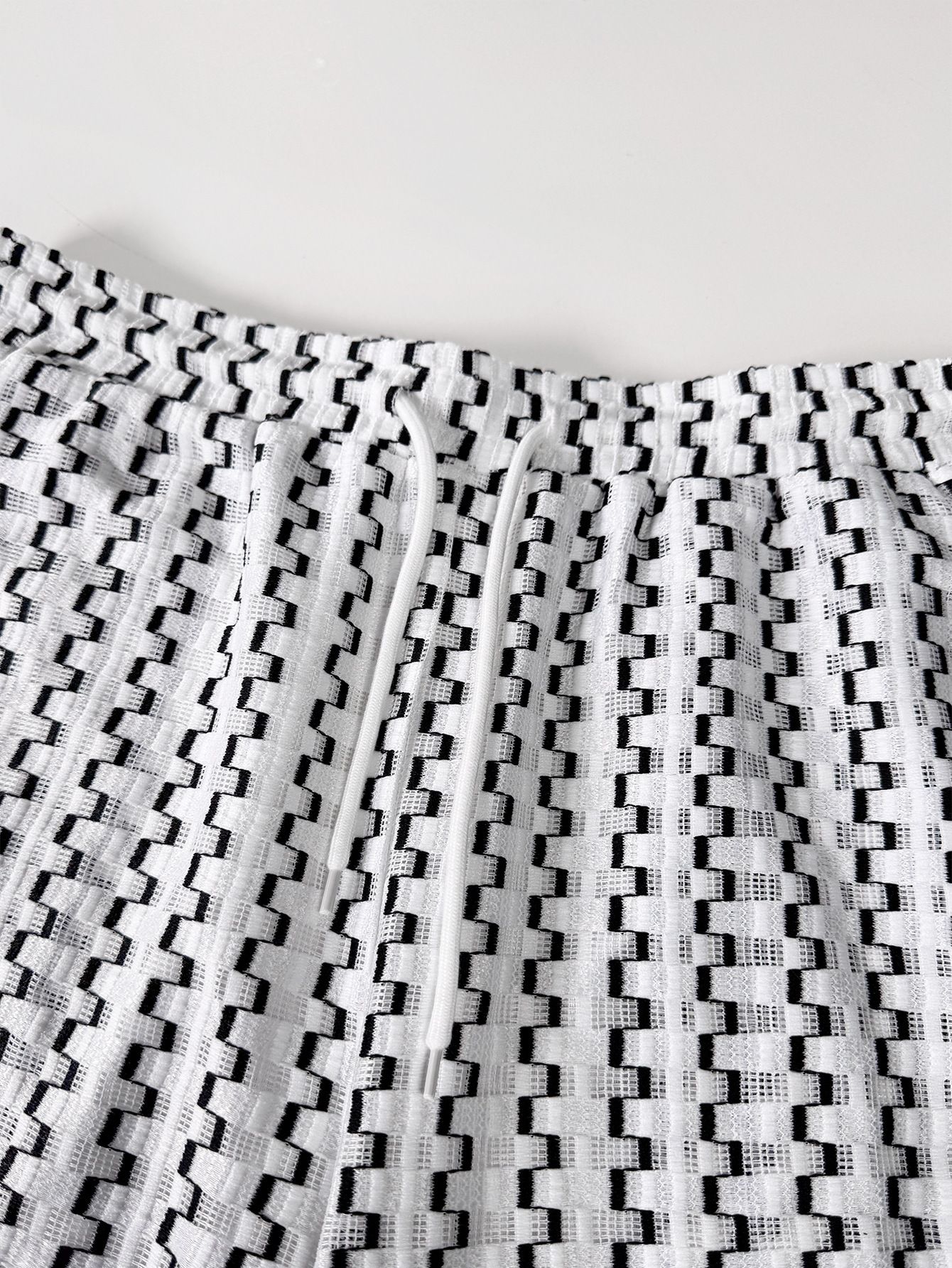 Ensemble deux pièces pour homme chemise rayée et short décontracté_voghion.com