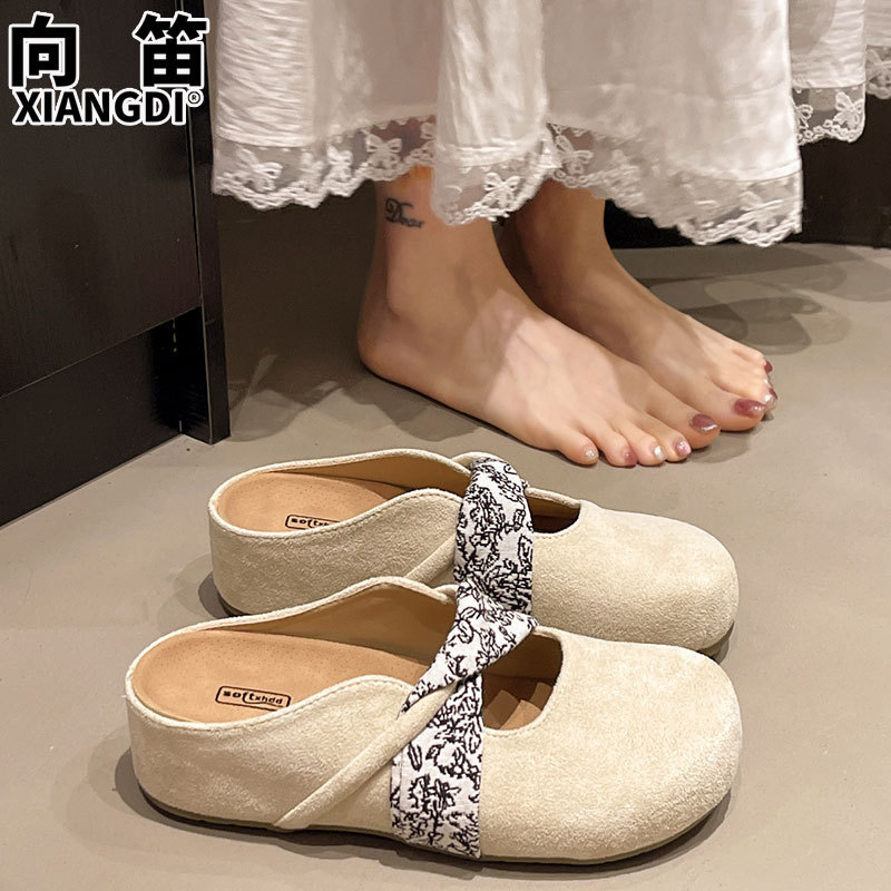 厚底5cm以内、超ソフト本革ビルケンシュトックシューズ、つま先スリッパ、レディース夏用サンダル、スリッポンシューズ|undefined