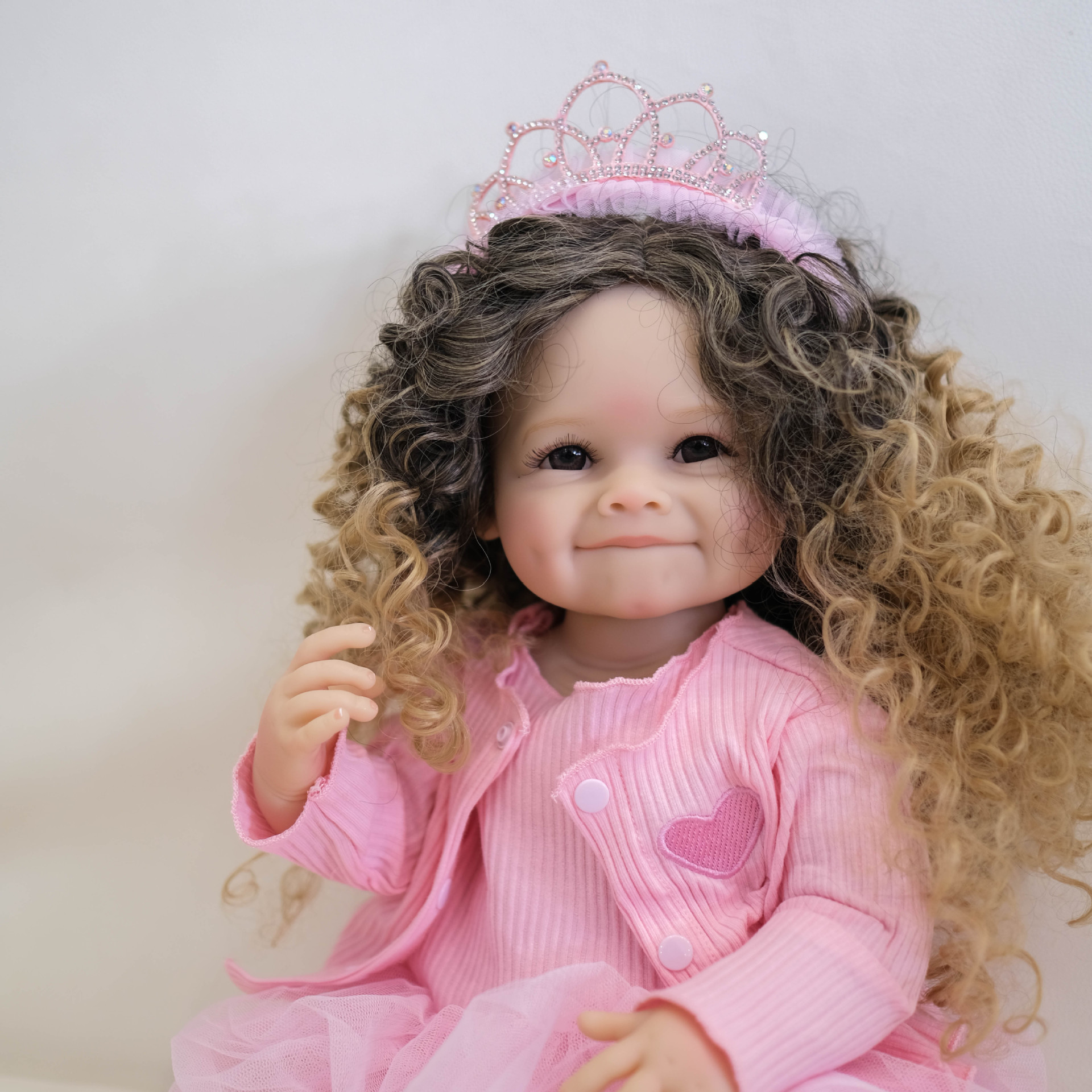 Muñeca NPK de silicona de 55 cm, muñeca Raya reborn, bebé con hoyuelos, transfronteriza, OZON