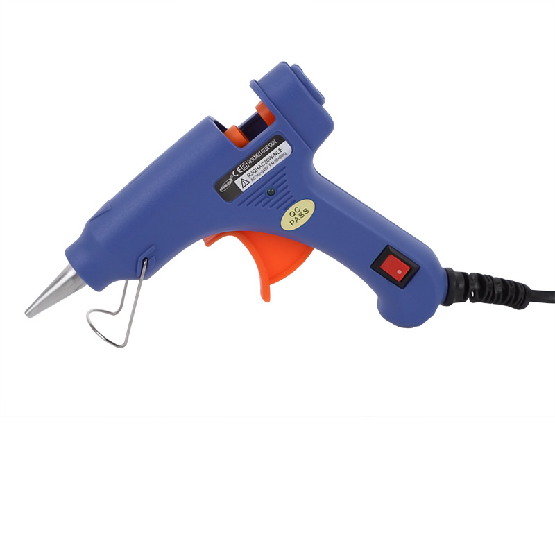手持式20w家用热熔胶枪 DIY制作电融胶棒枪热熔胶水条恒温胶棒枪