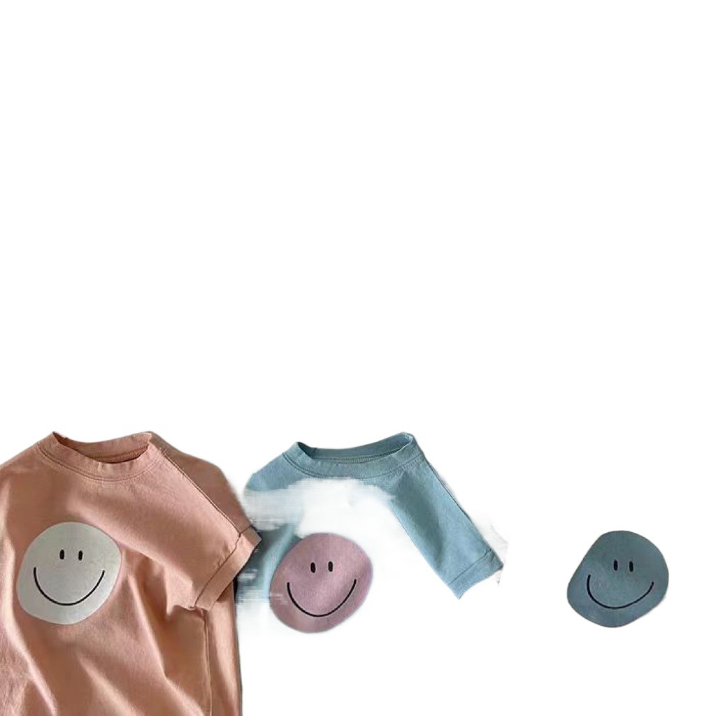 Versión coreana del mamelito de cara sonriente para hombres y mujeres, color de verano, casual, versátil, fácil de usar y quitar, mamelito triangular de una pieza