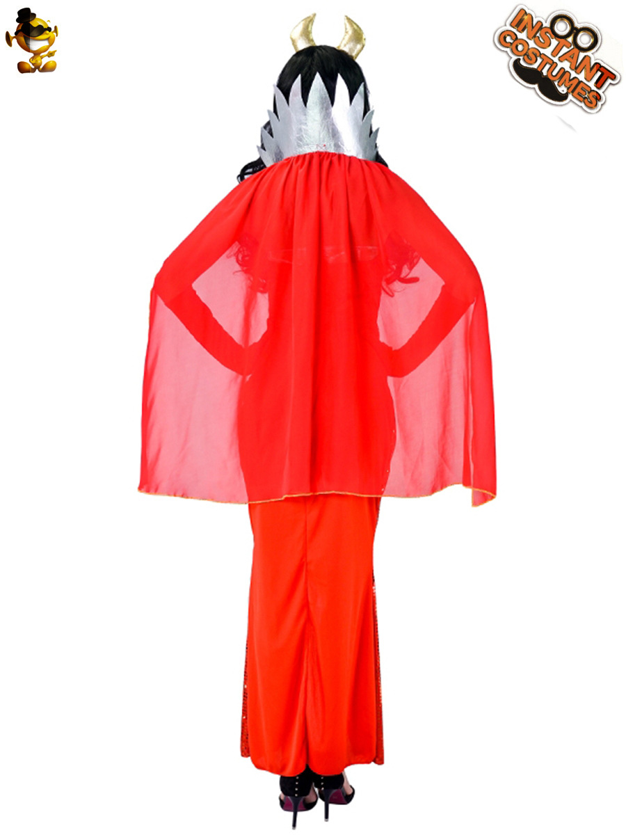 Halloween rojo diablo traje niña grande rojo diablo Cosplay etapa partido juego rendimiento traje