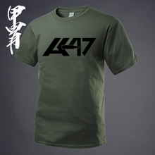 夏季新品 军事风 AK47主题系列  圆领短袖T恤 硬汉服装