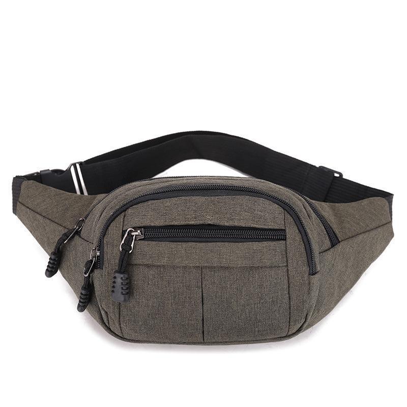 Riñonera Deportiva para Hombre de Nailon, Impermeable y Resistente al Desgaste