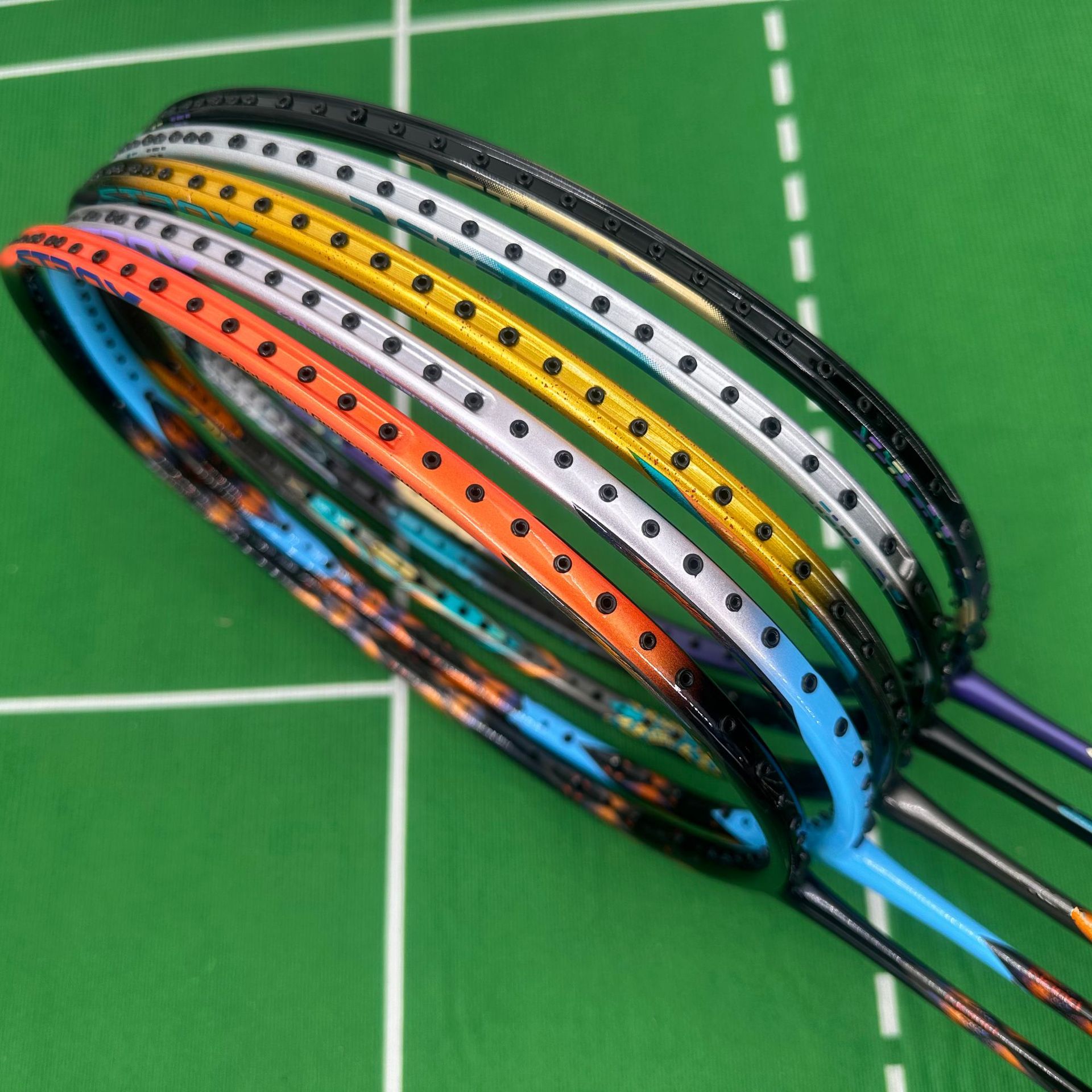Saint Pusen Badminton Racket 88Dpro Double Play High-Pound Internal Foam Full Carbon 77Pro Single Racket Secondary 46t High-End