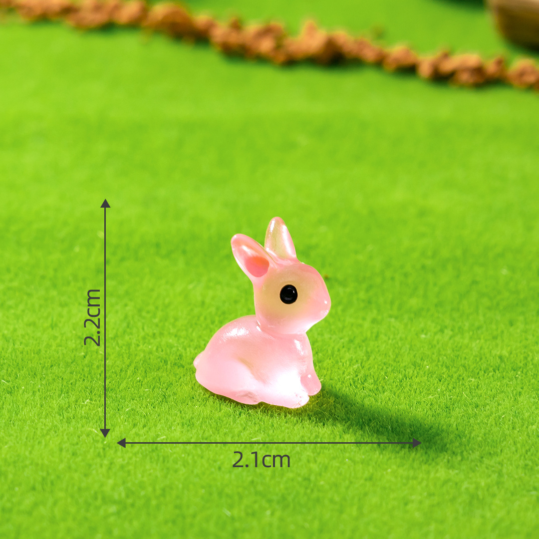 No. 6 luminous seven-color rabbit-Rose Red
