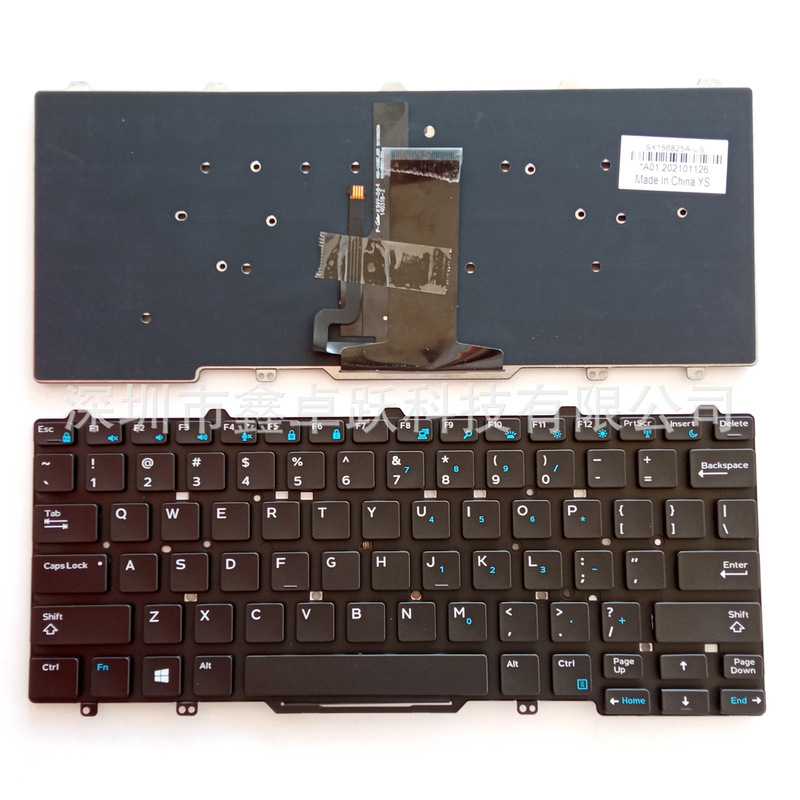 US applicable to Dell 3340 3350 5490 5480 E3340 E5450 E7450 keyboard E5470 E74