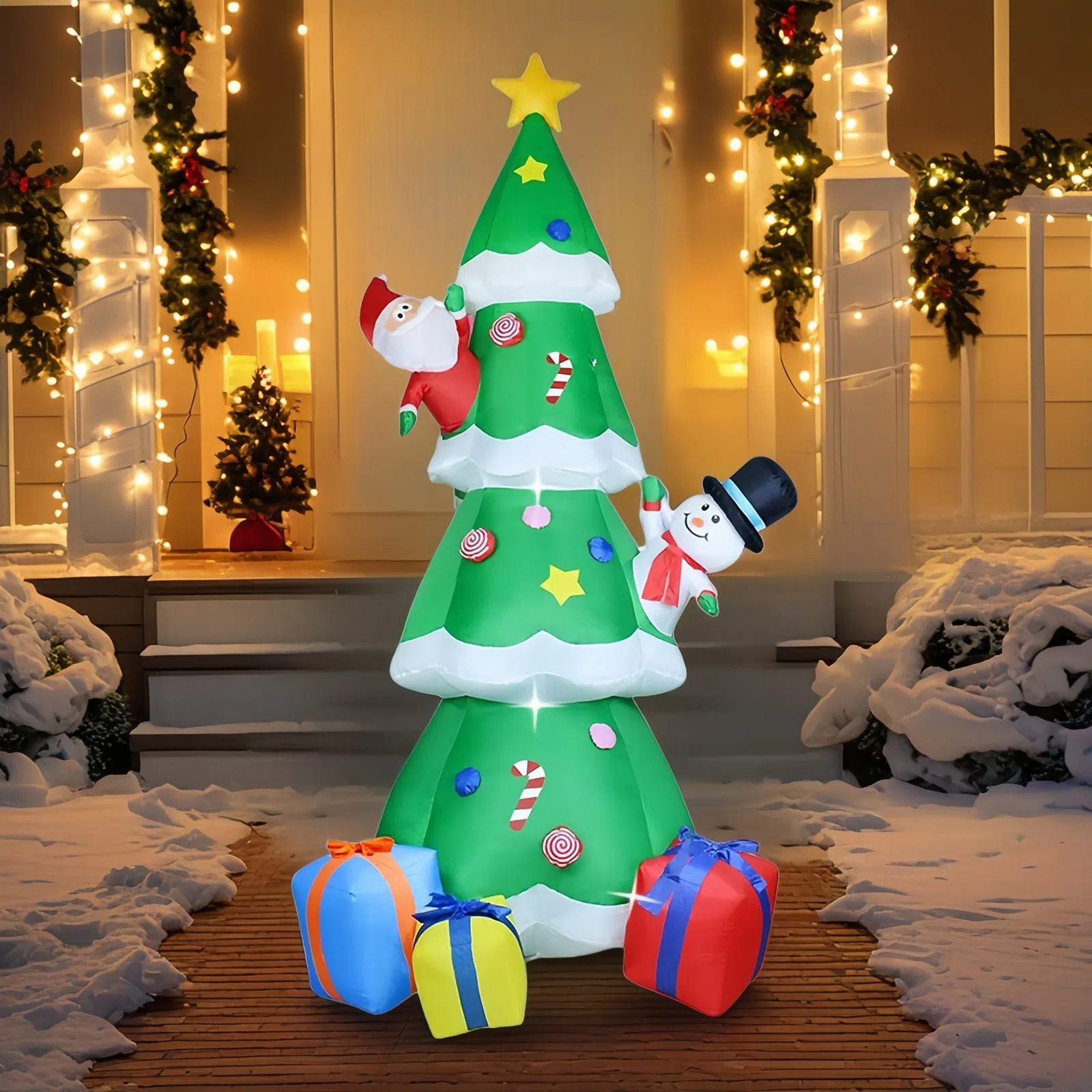 Amazon's Best-Selling Inflatable Snowman for the Elderly, Christmas Tree, Holiday Party Decorations, Christmas Inflatable Decorations