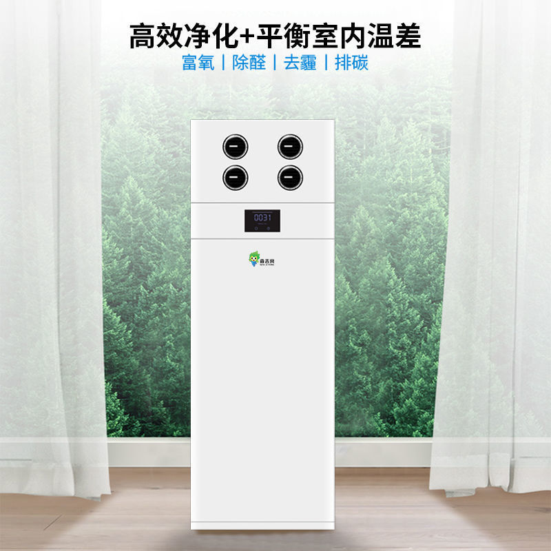 幼儿园落地式新风机智能手机控制485接口机房H13过滤新风机组空气