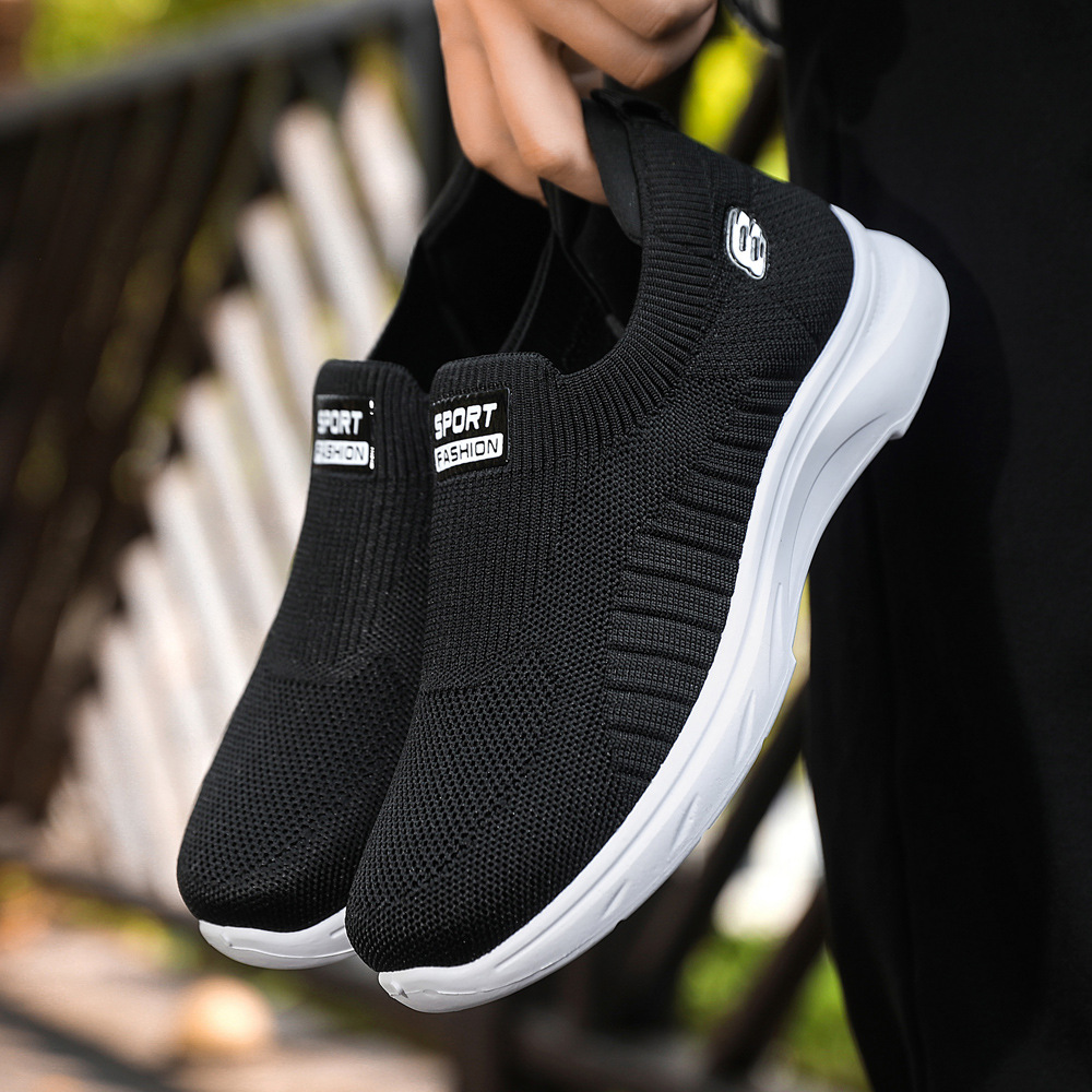 Nuevos zapatos de hombre de verano al por mayor, zapatos bajos de moda de un pie, zapatos de papá, zapatos casuales ligeros y simples