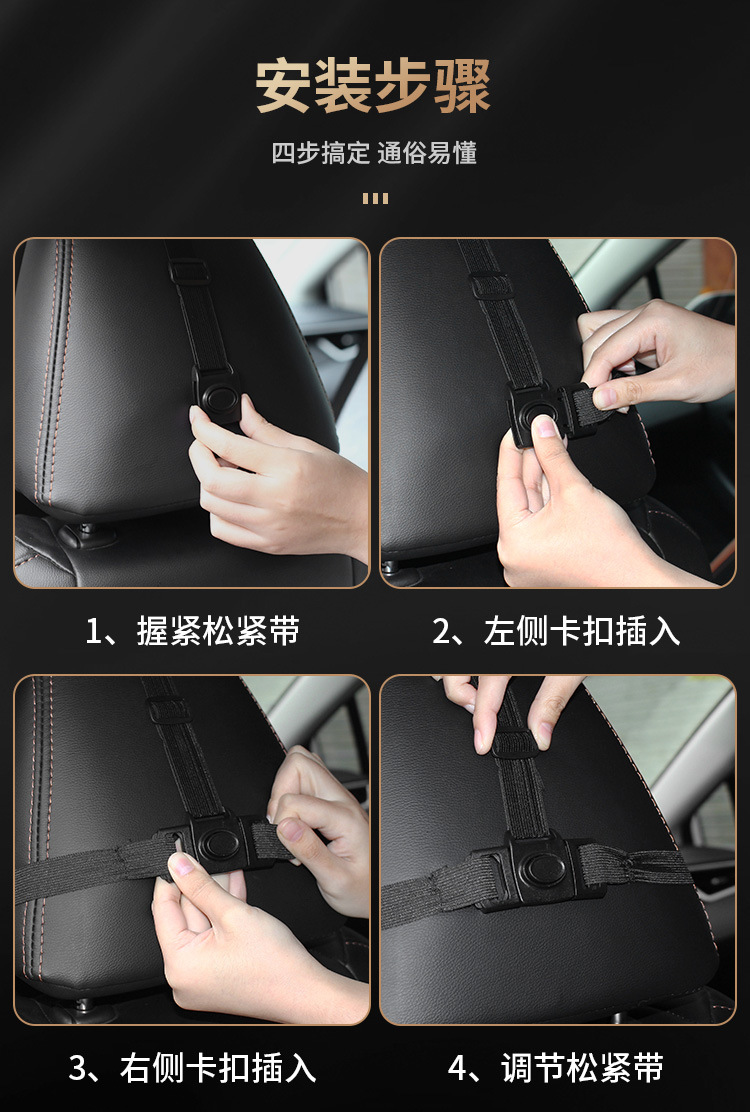 Upgraded Car Memory Foam Headrest Lumbar suit Neck Pillow Neck Pillow Lumbar Cushion Seat Back Cushion Four Seasons