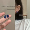 Earrings, retro brand silver needle from pearl, simple and elegant design, Korean style, silver 925 sample, internet celebrity