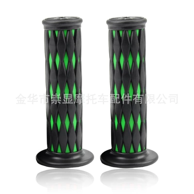 Soft Rubber Horn-Shaped Grip Covers for – Motorcycle Handle Cover - green