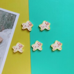 人気のかわいい透明な五芒星樹脂部品の髪飾りの靴の穴の靴のdiy材料の卸売り
