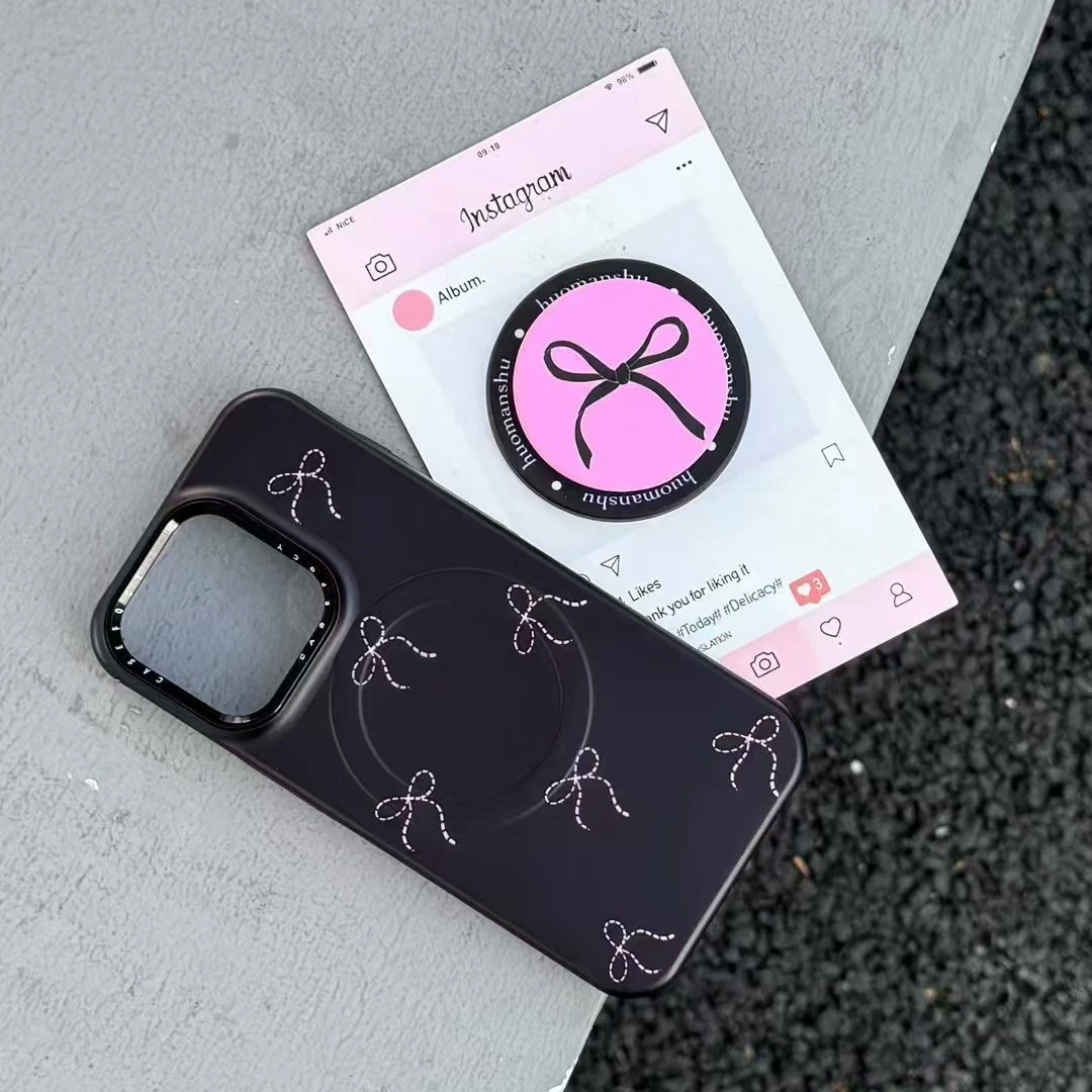 Кожух для телефона Apple с бантом, трубка/трубками, совместим с iPhone 15 Pro, 16 Pro Max