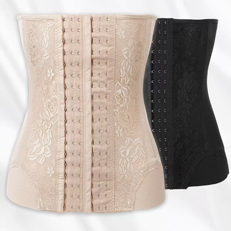 Cross-Border European and American Lace 18-Row Buckle Adjustable Women's Tummy Control Belt, Breathable Mesh, Pressure-Free Tummy Control, Comfortable and Non-Tightening Cross-Border European and American Lace 18-Row Buckle Adjustable Women's Tummy Control Belt, Breathable Mesh, Pressure-Free Tummy Control, Comfortable and Non-Tightening