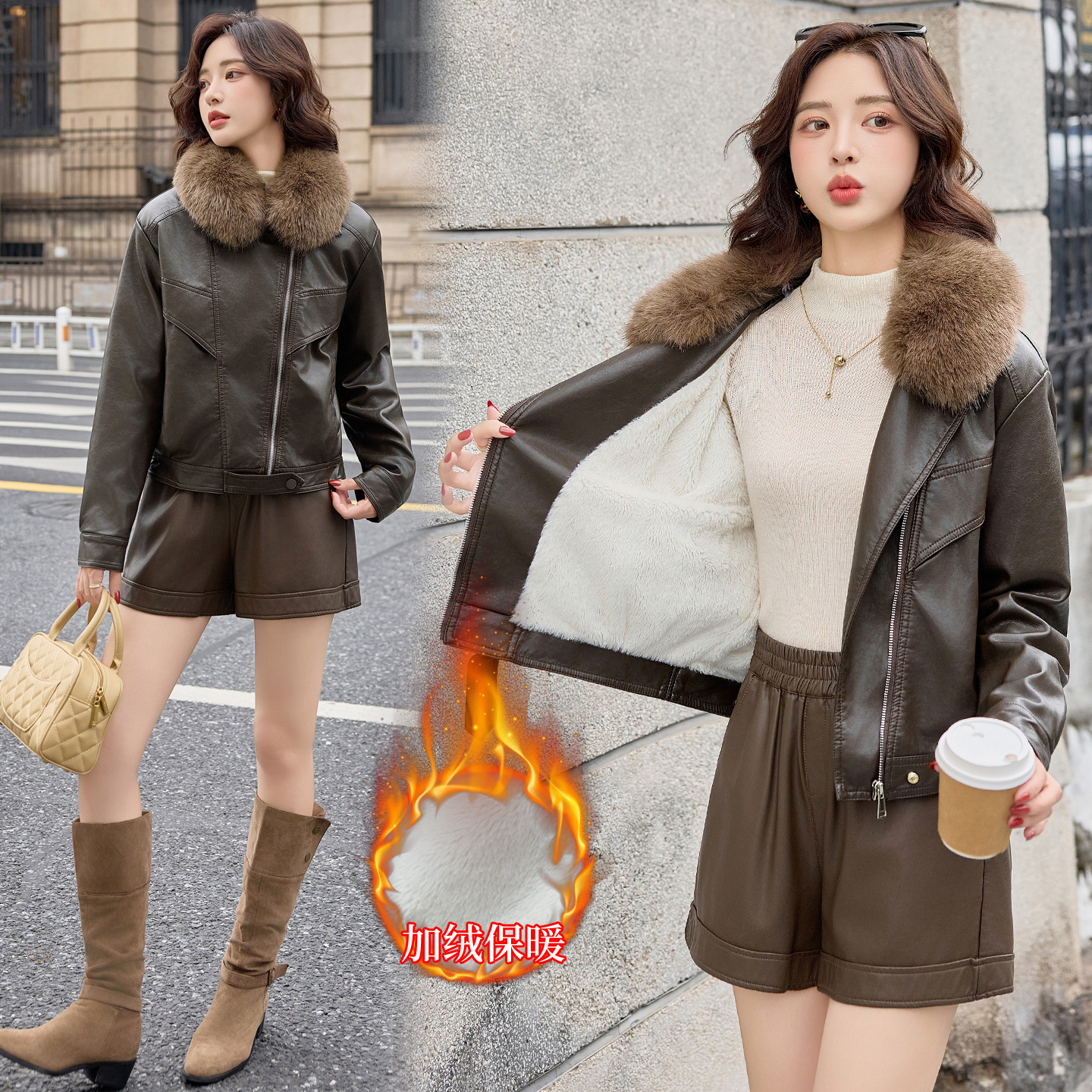 2025 New Haining Full Leather Leather Jacket Women's Casual Elegant Ladies Motorcycle Jacket Classy Sheepskin Women's Jacket Trendy