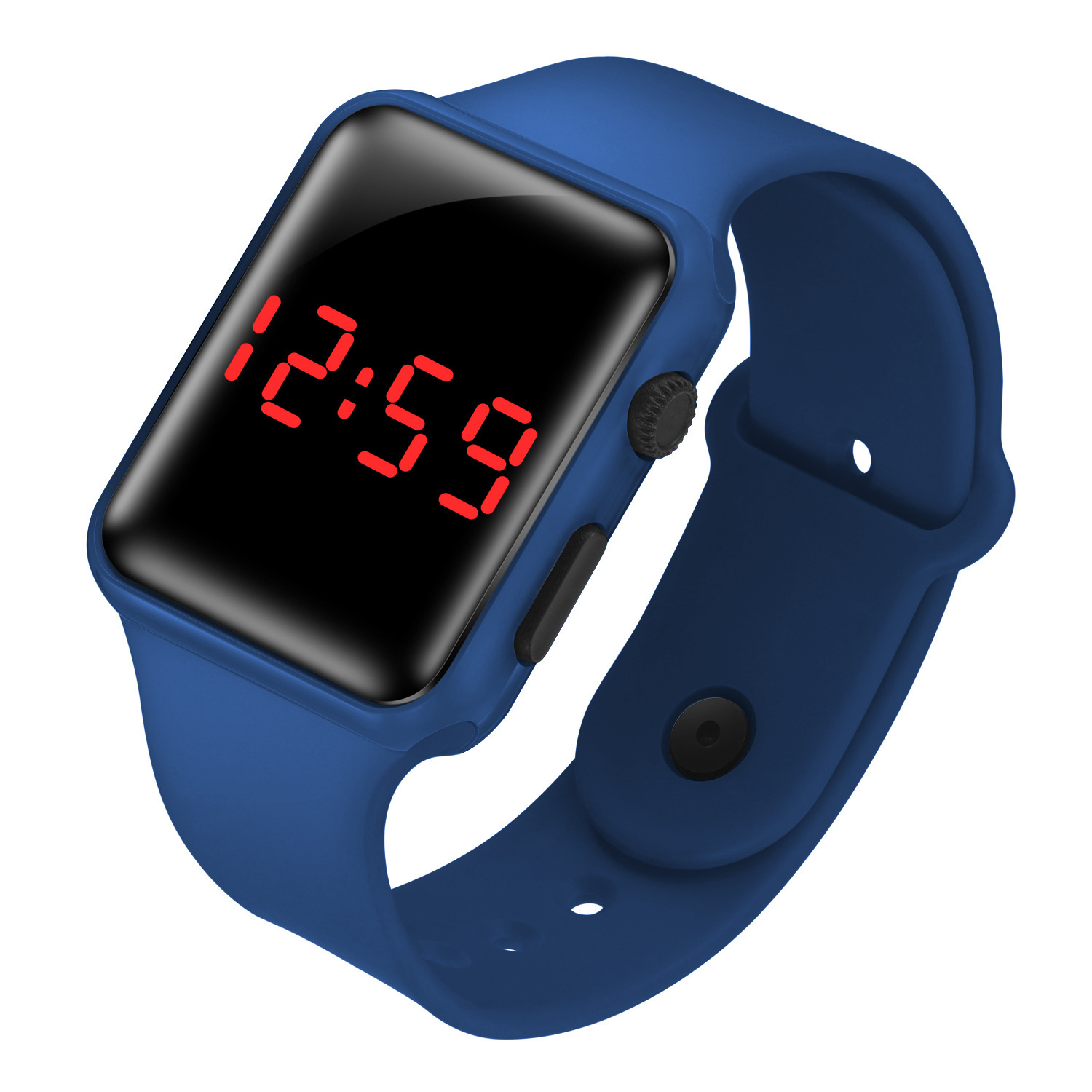 fashionable square electronic digital watch for men and women