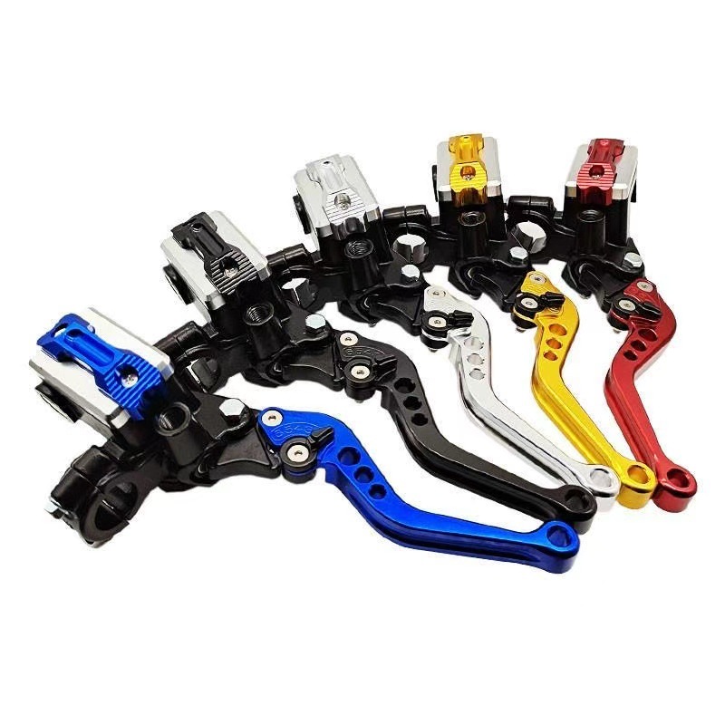 Motorcycle Modified Disc Brake Pump, Golden Prince Hydraulic Brake Pump, Cnc Aluminum Alloy Clutch Handle Assembly Parts
