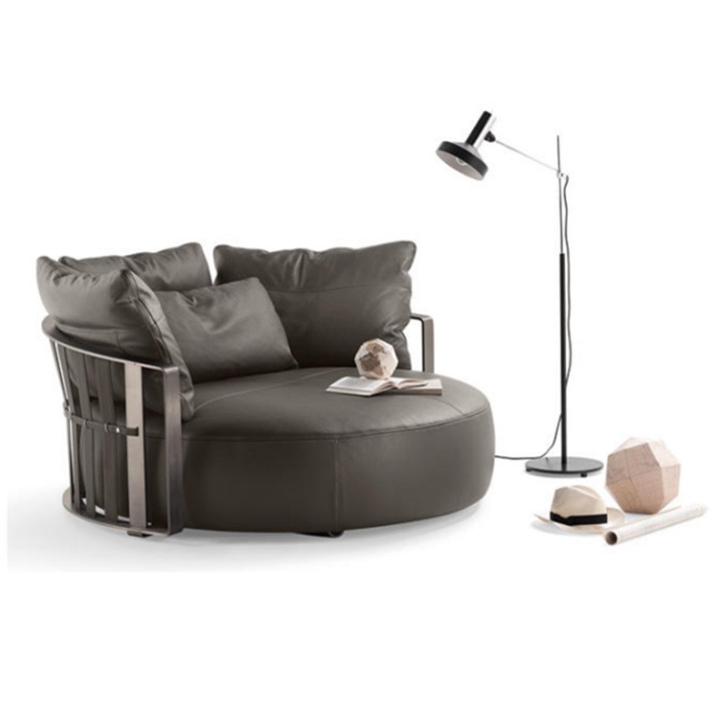 Italiano muy simple sofá silla sala de estar dormitorio diseñador silla de relajación silla de viento tranquilo sofá perezoso individual