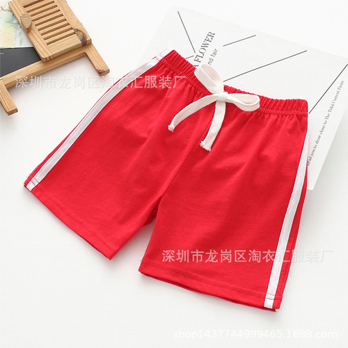 Summer New Children's Pants Shorts Korean Style Casual Laced Children's Pants Night Market Stall Supply Wholesale