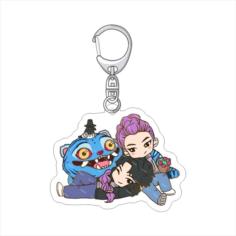 K-POP: Caza Brujas Colgante acrílico KPop Demon Hunters Keychain acrílico