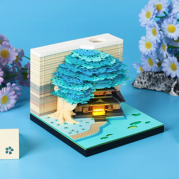 [花团锦簇-蓝色-带灯]