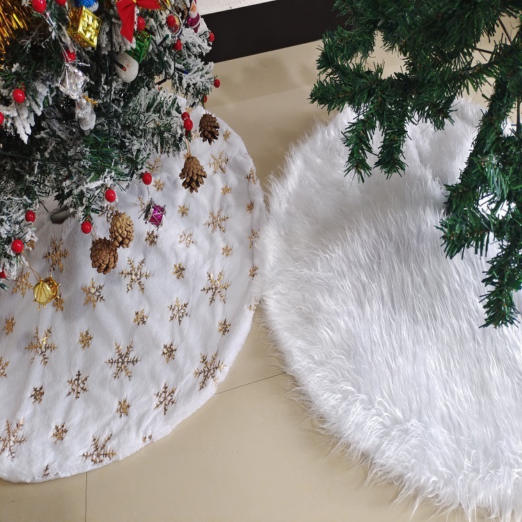 クリスマスツリースカート クリスマスデコレーションツリースカート ぬいぐるみ刺繍ビーズクリスマスツリースカート ホリデーパーティーツリースカート|undefined