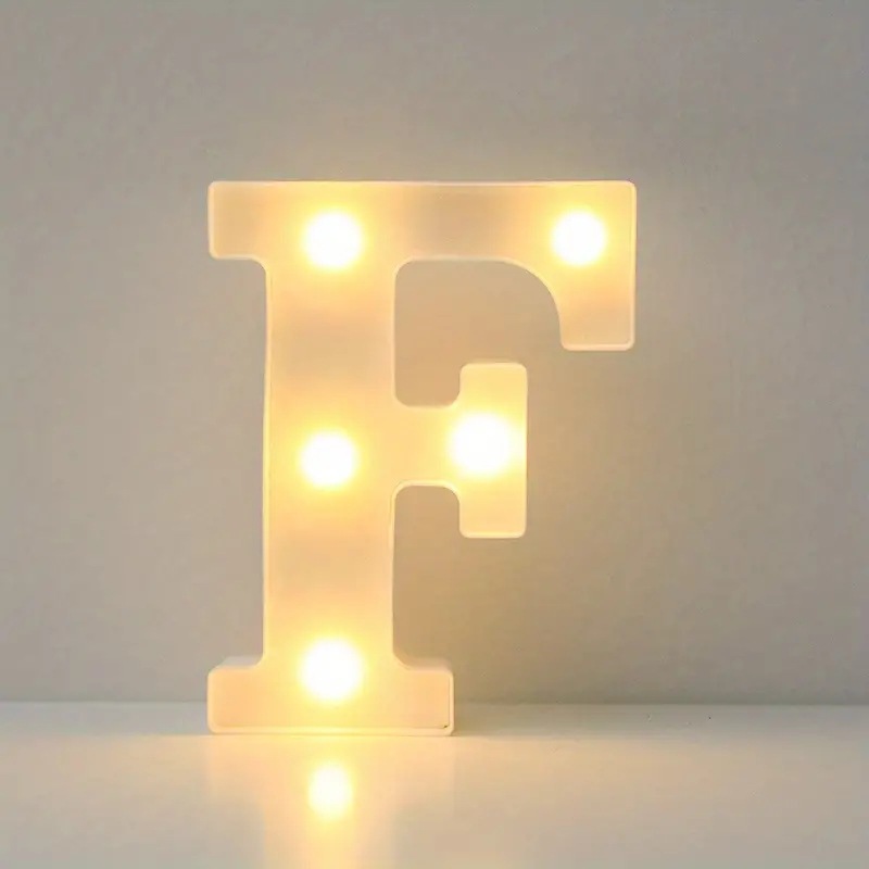 Amazon (16cm) LED blanco inglés número de letras lámpara de cumpleaños propuesta de matrimonio atmósfera lámpara LED lámpara decorativa