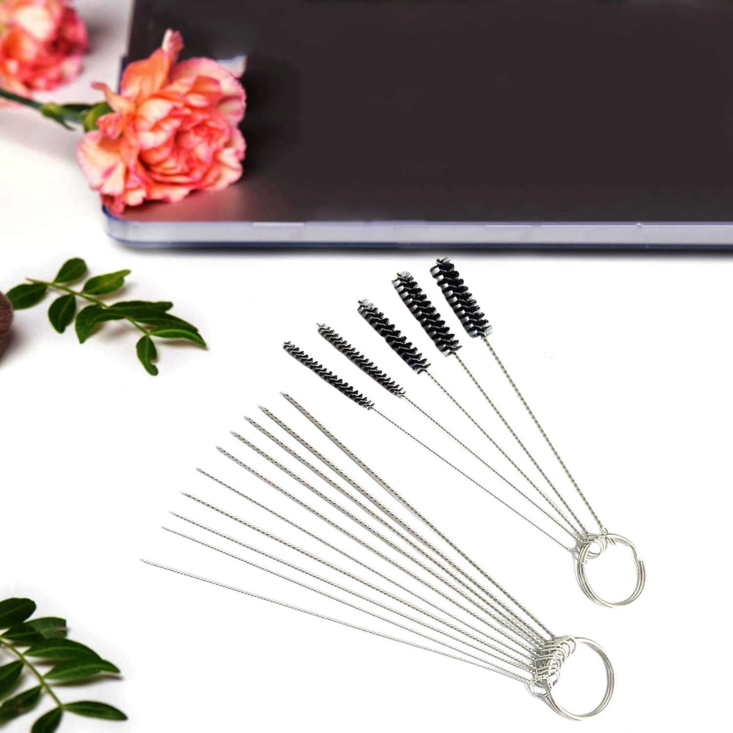 Мотоцикл карбюратор костюм нейлоновая Чистящая Щетка из нержавеющей стали игла щетка Завод оптовой очистки щетка