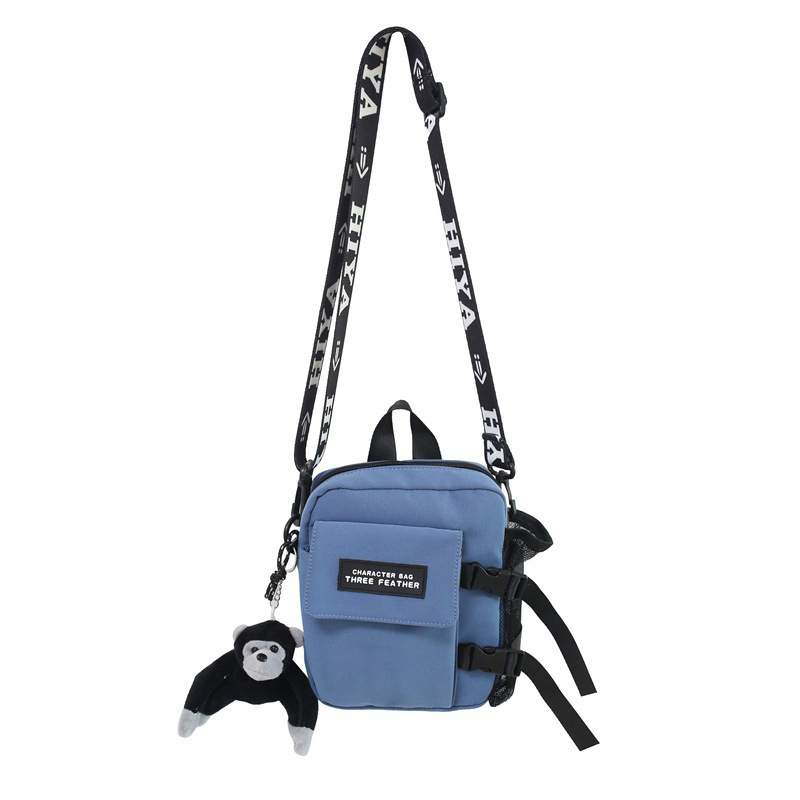 Bolso de hombro pequeño para hombres y mujeres bolso de estilo ins de alto valor para mujer nuevo estilo coreano casual Harajuku bolso de mensajero de hombro para mujer