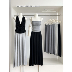 夏の新作私服wang ~ モーダル垂れ下がったスカートの女性のハイウエストa字が見えます。
