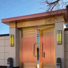山西陕西内蒙甘肃宁夏青海河南仿铜门厂锌合金铜门别墅门全国安装
