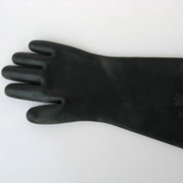南洋450MM长耐酸碱防腐蚀工业乳胶手套 加厚劳保手套 皮手套化工