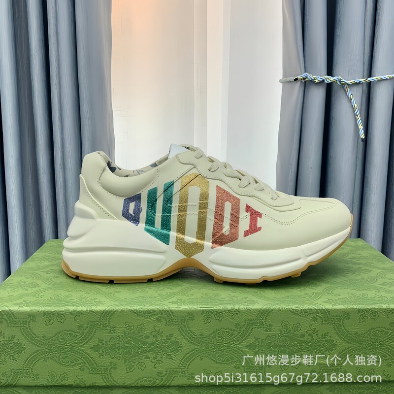 G家厚底老爹鞋男女款2025春秋新款经典卡通百搭情侣增高运动鞋男|undefined