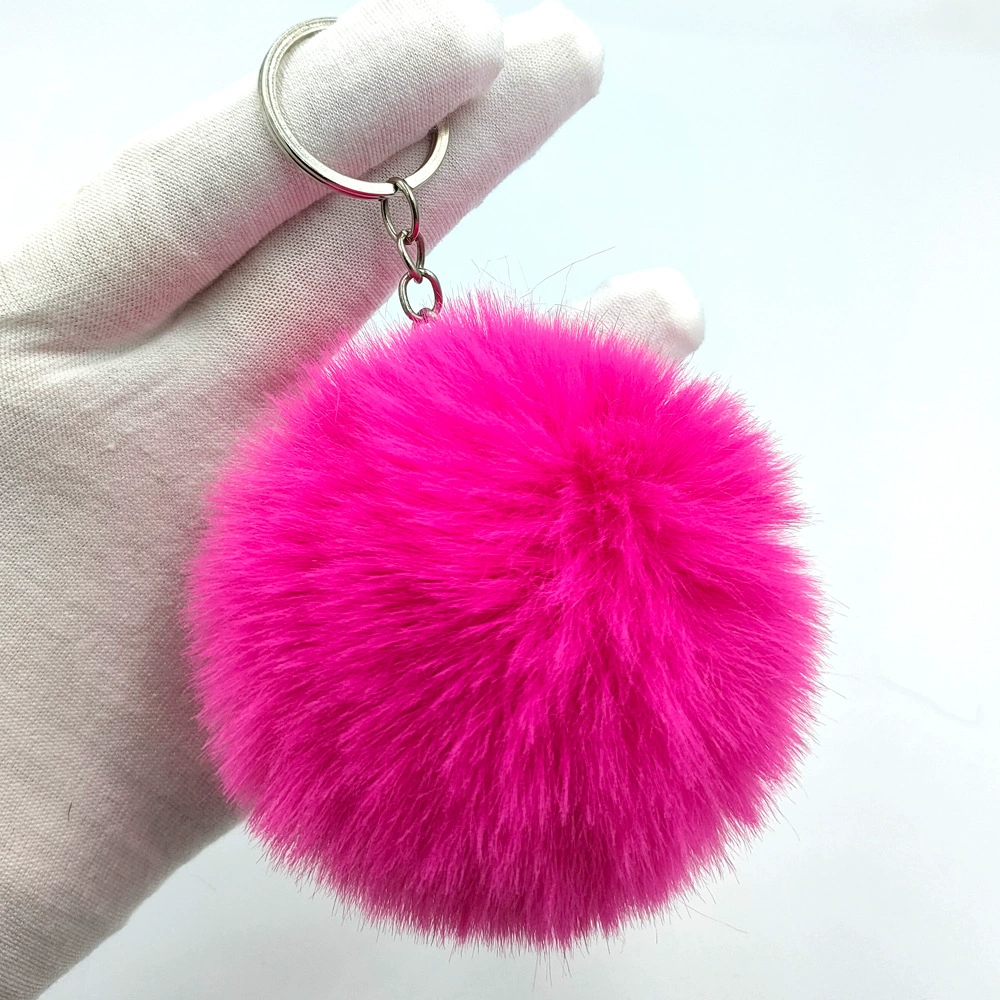 Multicoloured puffer ball, keychain with accessories, (Physicals), 8cm, DIY