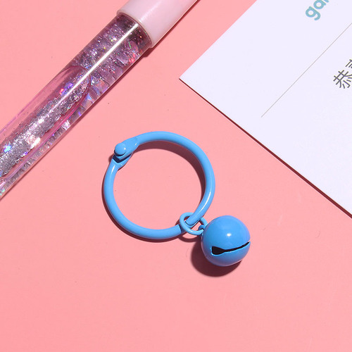 Creative internet celebrity bell keychain color book ring pendant accessories bag car pendant candy color pendant material