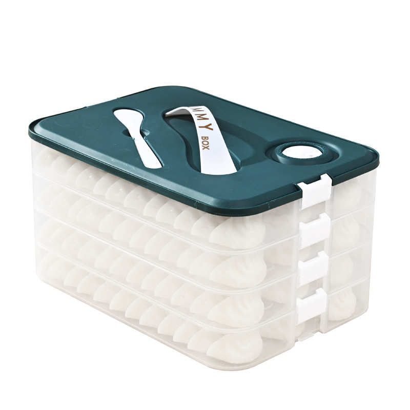 スプーン取っ手餃子収納ケース食品冷蔵庫保冷ケース家庭用水餃子急凍饅頭冷凍ケース卵ケース|undefined