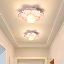 过道灯走廊灯奶油风花朵阳台玄关入户灯现代简约创意衣帽间吸顶灯
